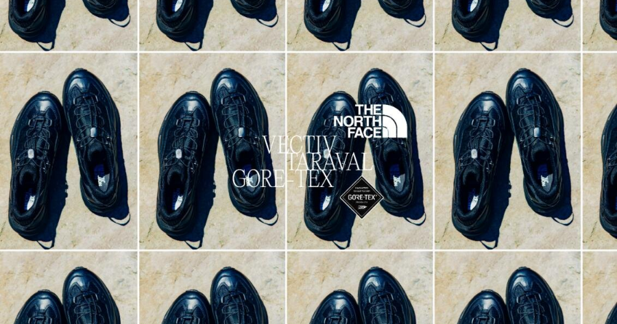 ザ・ノース・フェイスの黒レザーシューズ「VECTIV Taraval GORE-TEX」。街とアウトドアをつなぐ防水仕様の一足