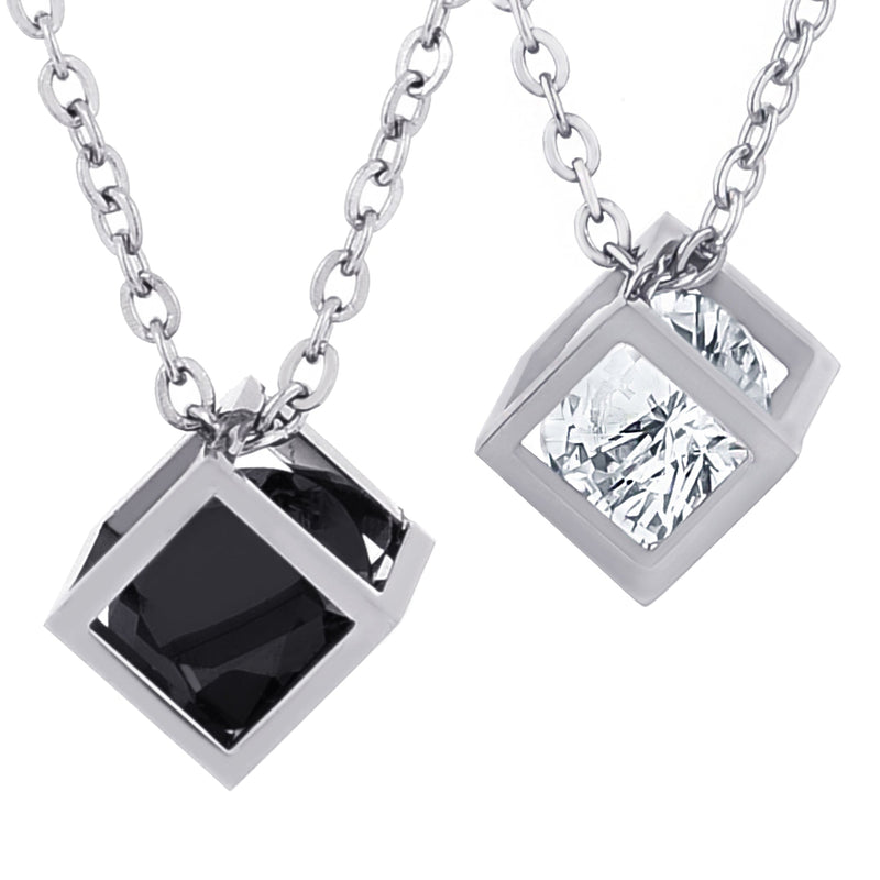 TRUELEMENTS ペアネックレス キューブ