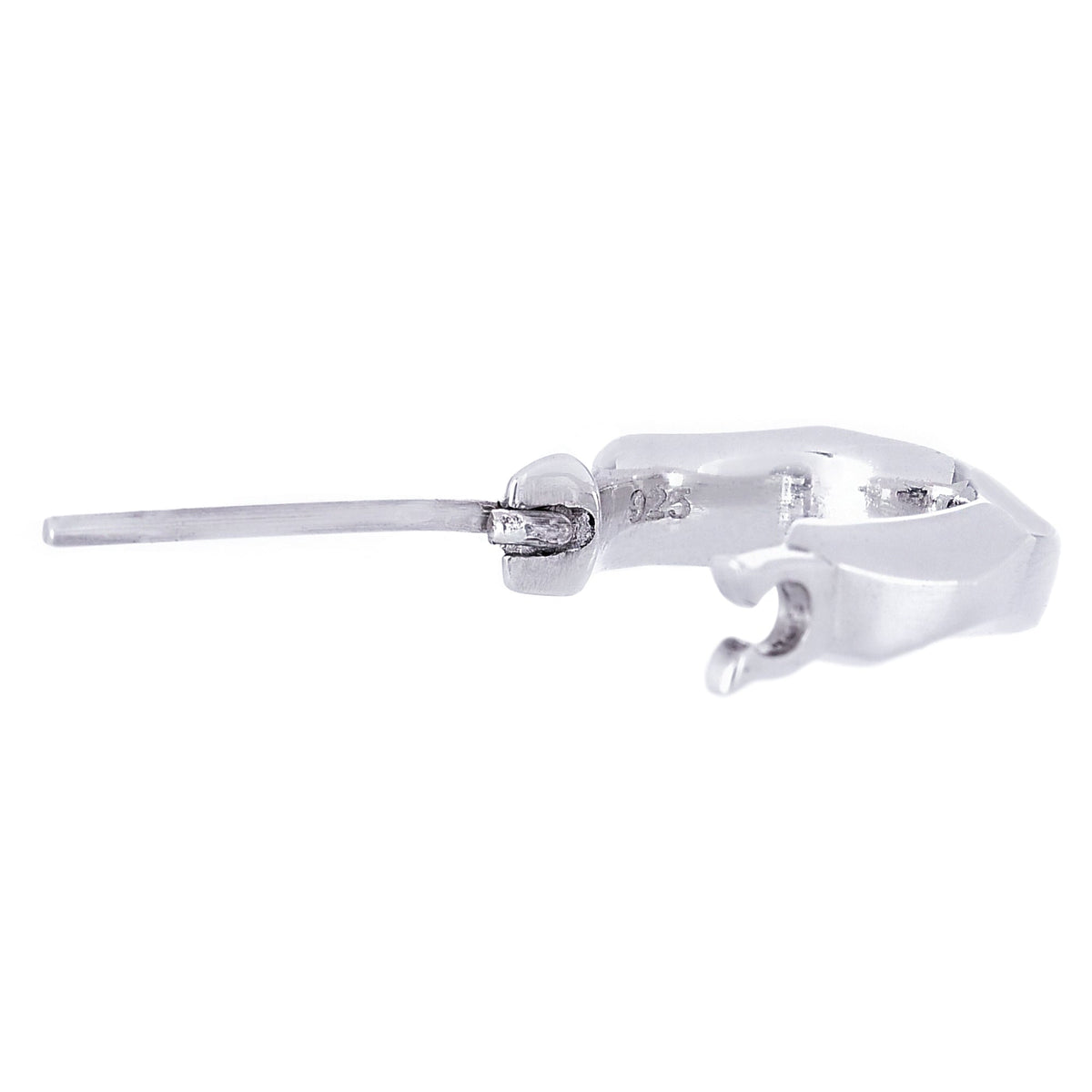 メンズ ピアス シルバー925 シンプル フープ 片耳用 1個売り (TESV-0430)
