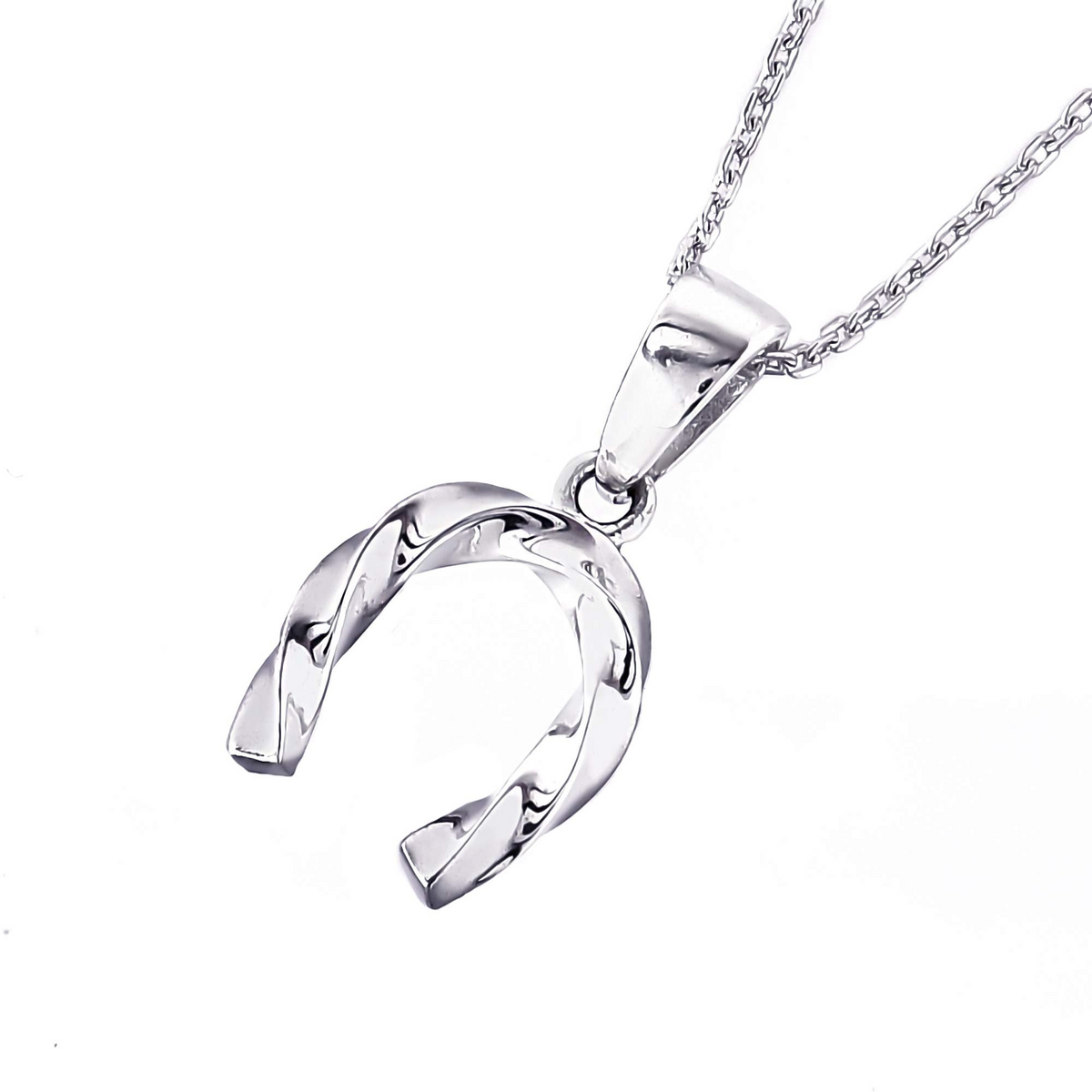 TRUELEMENTS シルバー925 ホースシューツイストネックレス