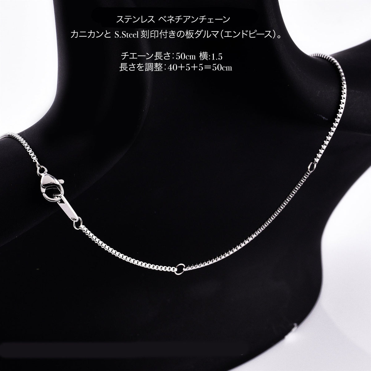 カップル ペアネックレス ブルー＆ピンクゴールド プレート ジルコニア (TEST-0026-1 Pair)